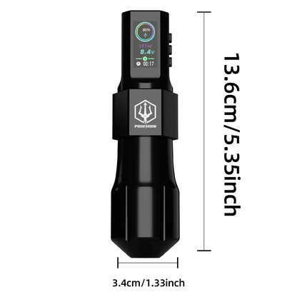 POSEIDON Wireless Tattoo Machine Kit With Pen For Permanent Makeup And Professional Body Art 1