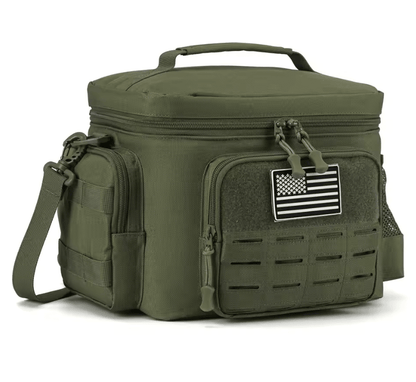 Heavy Duty Tactical Lunch Bag with Insulated Leakproof Lining for Outdoor Work and Camping