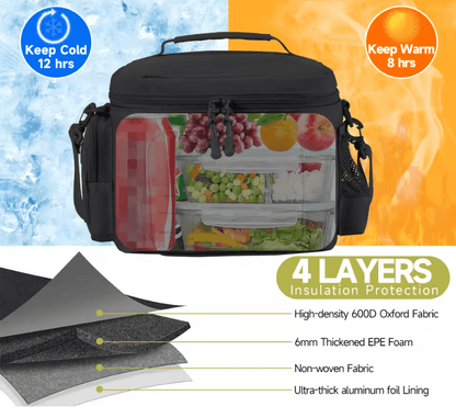 Heavy Duty Tactical Lunch Bag With Insulated Leakproof Lining For Outdoor Work And Camping 3