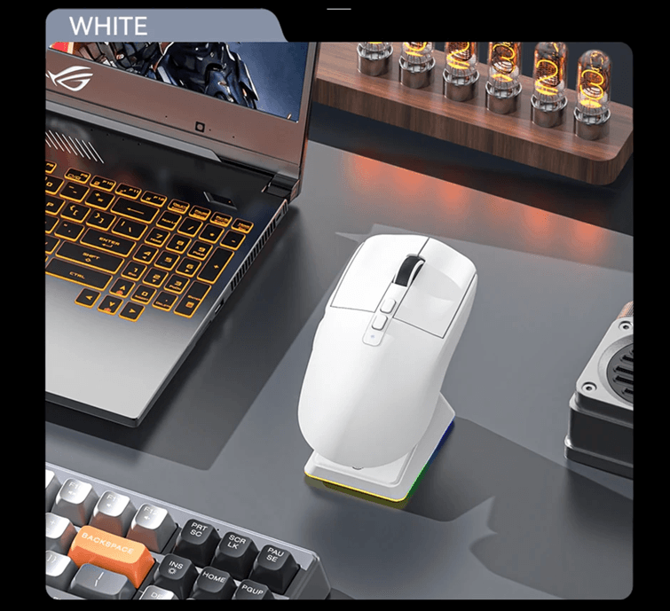 X6 Lightweight Wireless Gaming Mouse With Tri Mode Connectivity And RGB Backlight 5