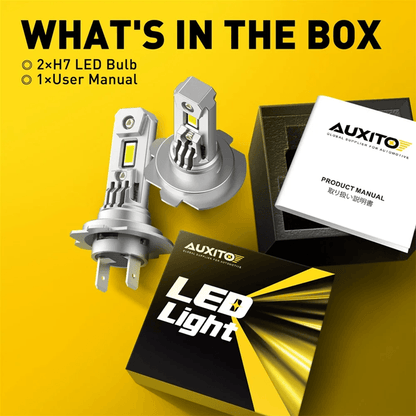 AUXITO H7 LED Headlight Bulbs 12V Canbus Error Free Conversion Kit for Cars