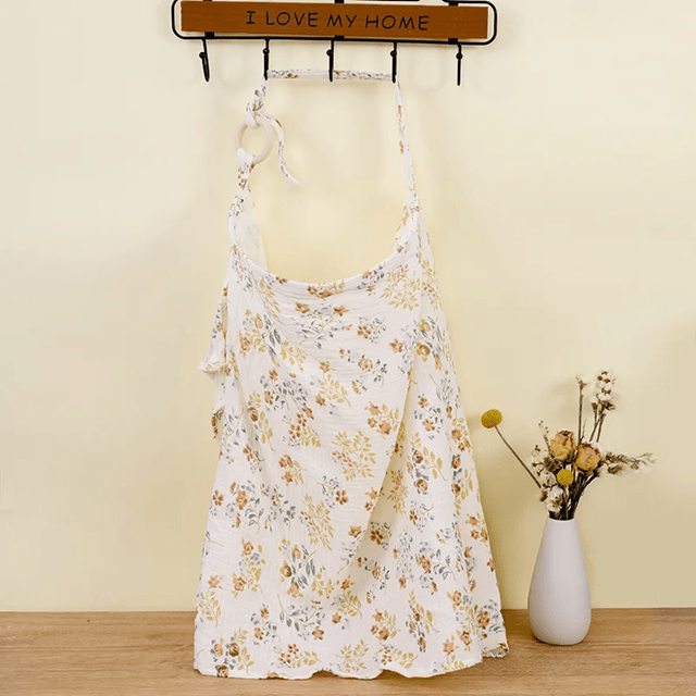 Cotton Adjustable Nursing Cover Apron for Breastfeeding Privacy and Stroller Use
