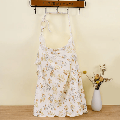 Cotton Adjustable Nursing Cover Apron for Breastfeeding Privacy and Stroller Use