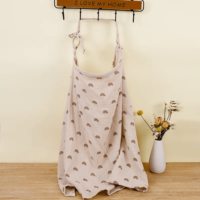 Cotton Adjustable Nursing Cover Apron For Breastfeeding Privacy And Stroller Use 4