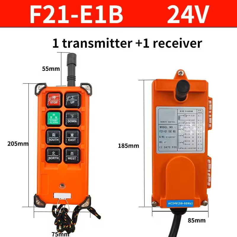 Wireless Industrial Crane Remote Control With Receiver 8