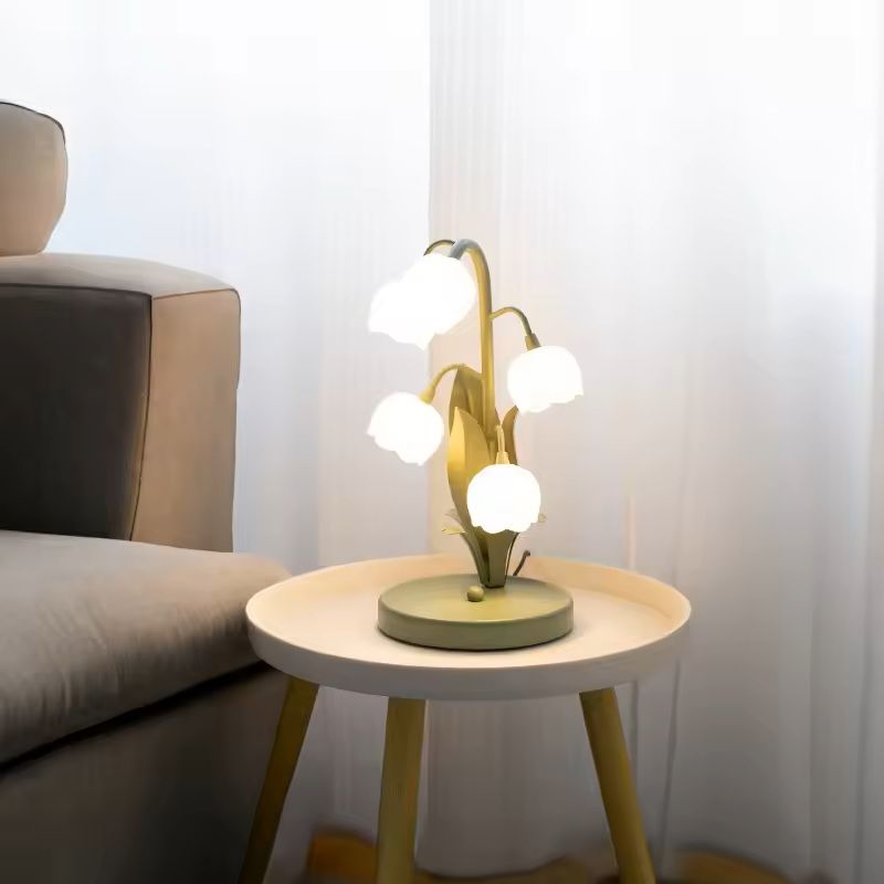 LED Flower Table Lamp With 3Color Landscape Lighting 2