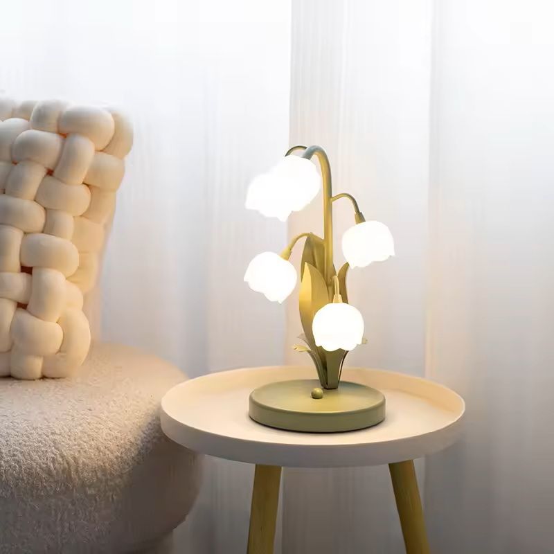 LED Flower Table Lamp With 3Color Landscape Lighting 6