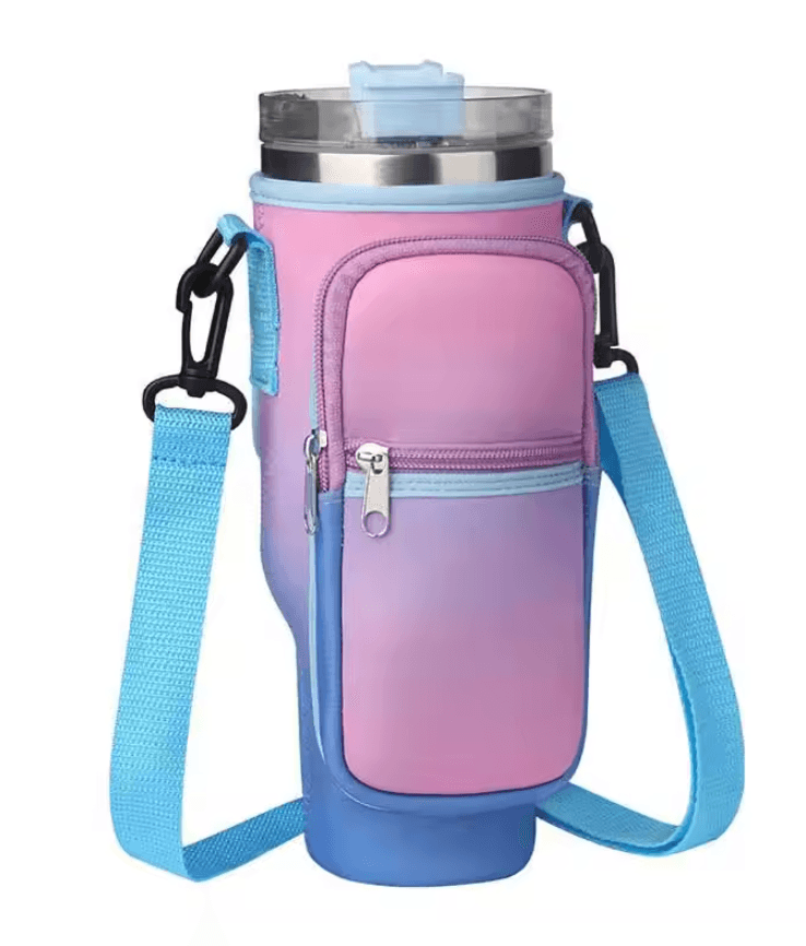 Water Bottle Carrier Bag With Adjustable Strap And Pocket For Stanley 40oz Tumbler 6
