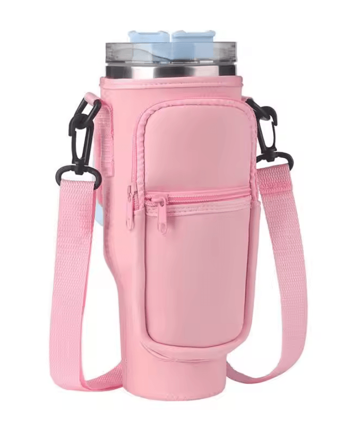 Water Bottle Carrier Bag With Adjustable Strap And Pocket For Stanley 40oz Tumbler 7