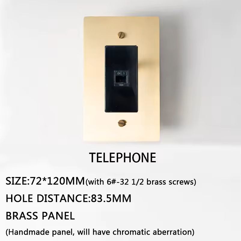 Golden Brass Panel Switch And Socket Collection  Toggle USB GFCI And Dimmer Options 16