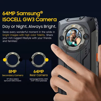 Rugged Dual Display Smartphone With Android 13 And Helio G99  8GB12GB RAM 1