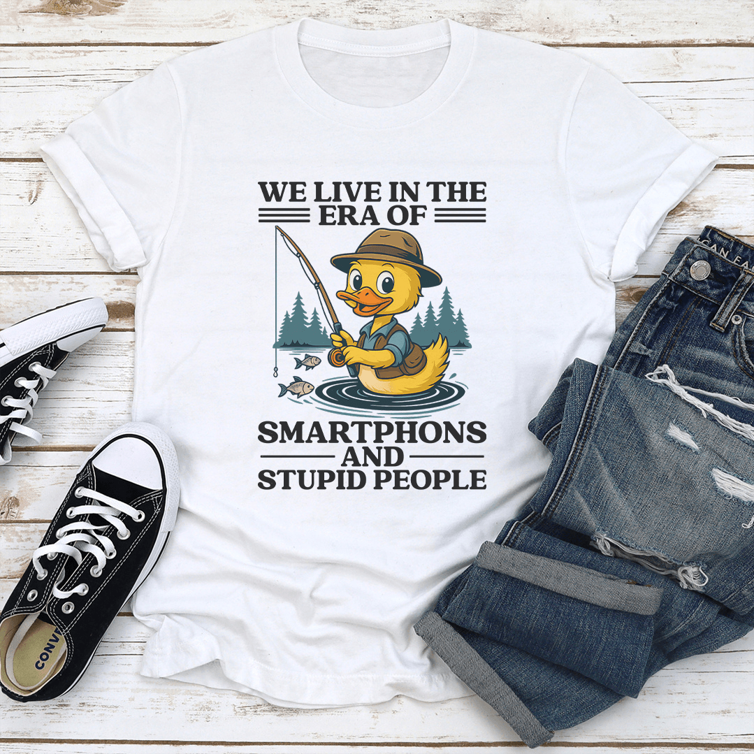 We Live In The Era Of Smartphones Tee 1