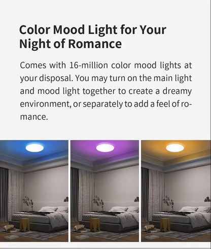 Smart LED RGB Ceiling Light Ultra Thin Dimmable WiFi Voice Control 1