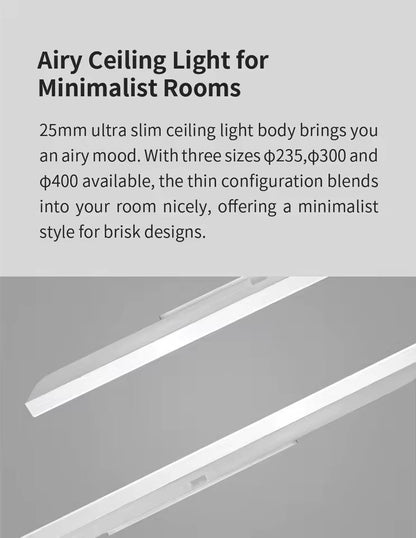 Smart LED RGB Ceiling Light Ultra Thin Dimmable WiFi Voice Control 2