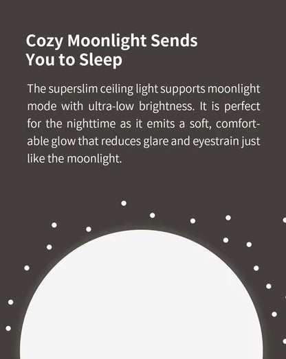 Smart LED RGB Ceiling Light Ultra Thin Dimmable WiFi Voice Control 3