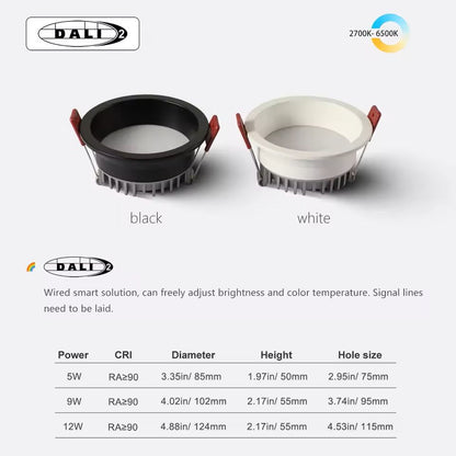 Smart Recessed LED Downlight 5 CCT Switchable Indoor Ceiling Light 10