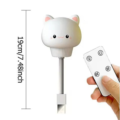 Cute USB Night Light With Remote Control For Kids Bedroom 8
