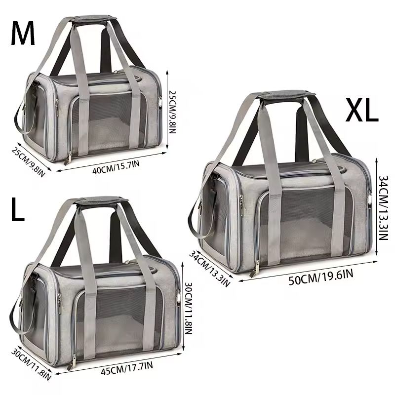 Portable Pet Carrier Bag Soft Sided Travel Backpack For Dogs And Cats 1