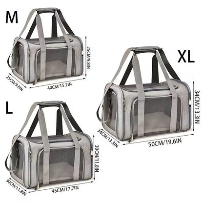 Portable Pet Carrier Bag Soft Sided Travel Backpack For Dogs And Cats 1
