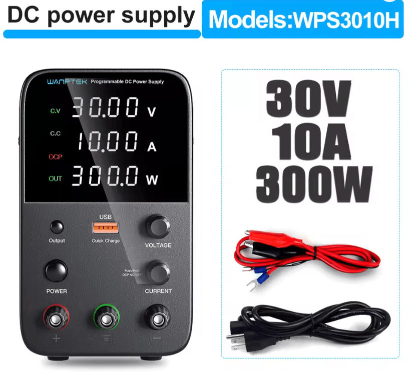 Programmable DC Power Supply 30V 10A Wanptek WPS3010H Adjustable Bench Unit 1