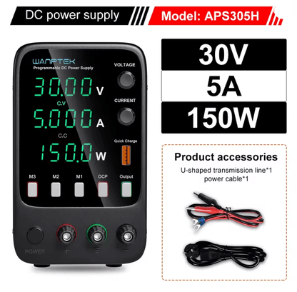 Programmable DC Power Supply 30V 10A Wanptek WPS3010H Adjustable Bench Unit 5