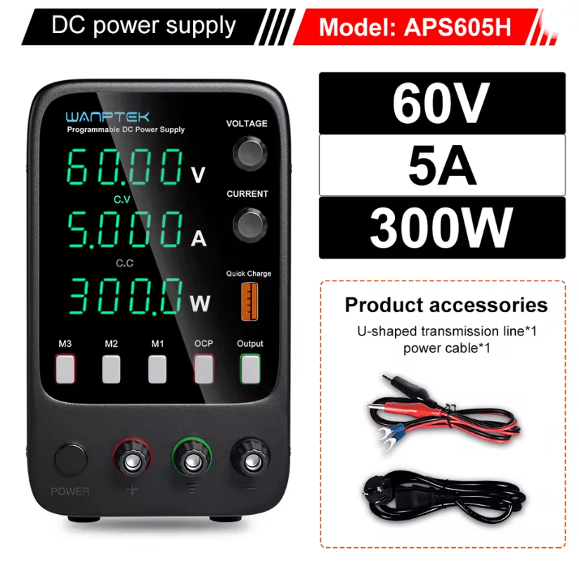 Programmable DC Power Supply 30V 10A Wanptek WPS3010H Adjustable Bench Unit 7