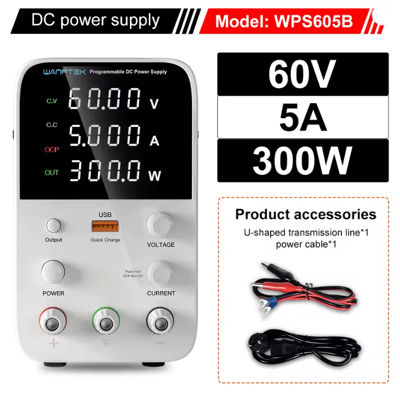Programmable DC Power Supply 30V 10A Wanptek WPS3010H Adjustable Bench Unit 11