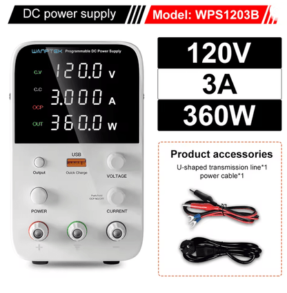 Programmable DC Power Supply 30V 10A Wanptek WPS3010H Adjustable Bench Unit 12