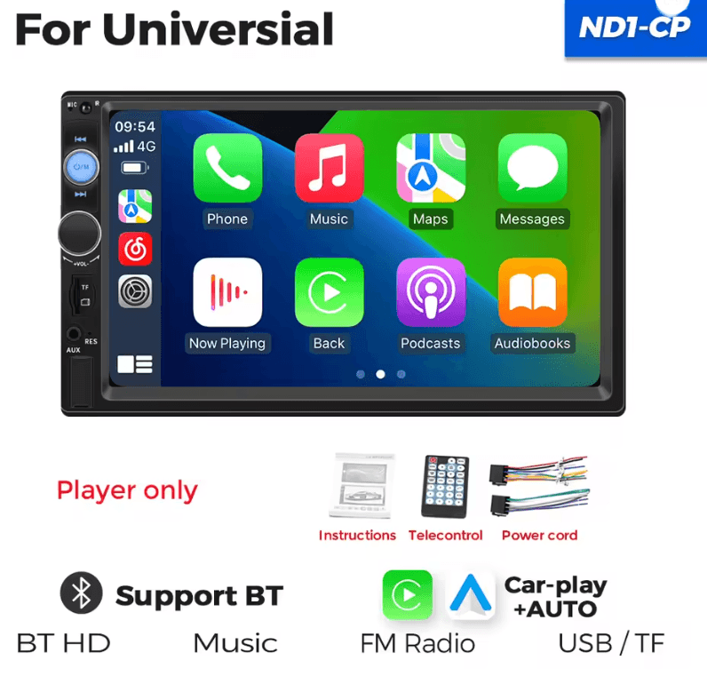 MEKEDE 7 Inch Touch Screen 2 Din Car Stereo With Bluetooth And USB Multimedia Support 4