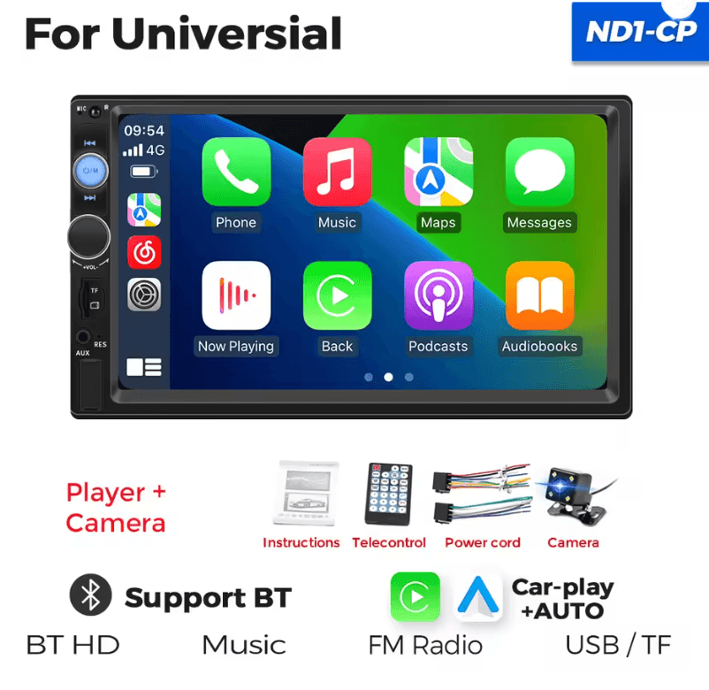 MEKEDE 7 Inch Touch Screen 2 Din Car Stereo With Bluetooth And USB Multimedia Support 5