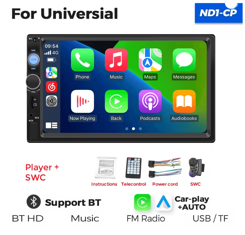 MEKEDE 7 Inch Touch Screen 2 Din Car Stereo With Bluetooth And USB Multimedia Support 6