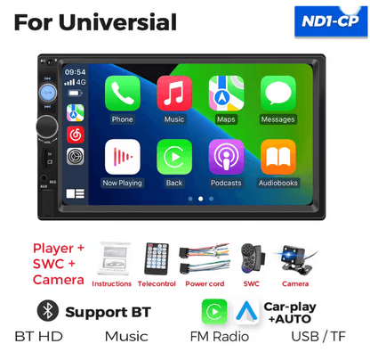 MEKEDE 7 Inch Touch Screen 2 Din Car Stereo With Bluetooth And USB Multimedia Support 7