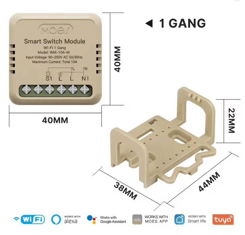 MOES Tuya Smart WiFi Zigbee Switch Dimmer Module For DIY Light Control 1