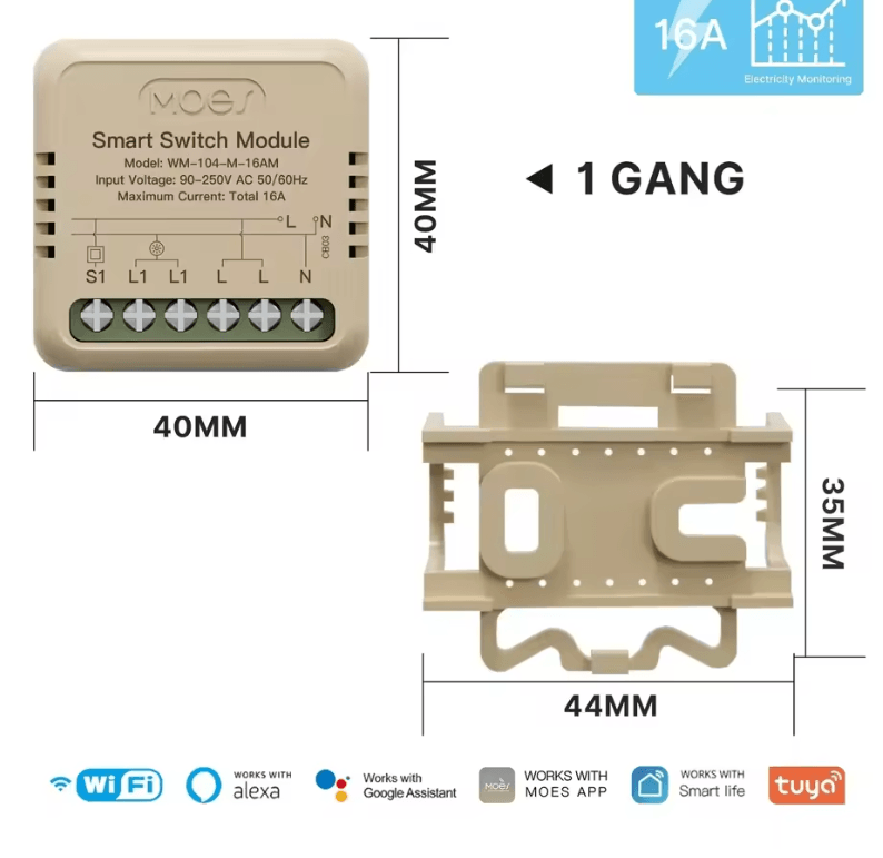 MOES Tuya Smart WiFi Zigbee Switch Dimmer Module For DIY Light Control 5