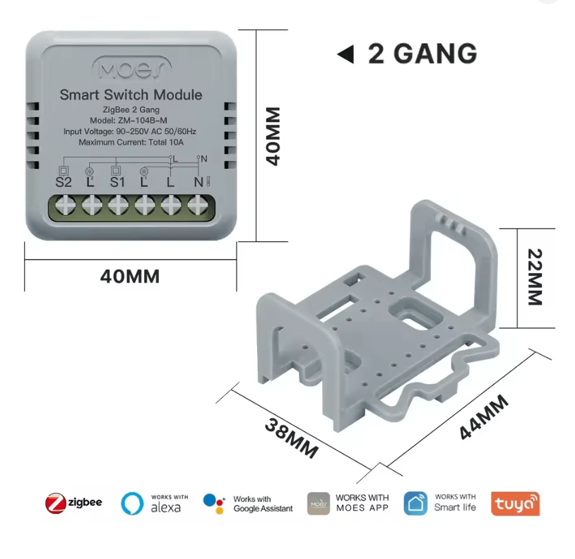 MOES Tuya Smart WiFi Zigbee Switch Dimmer Module For DIY Light Control 7