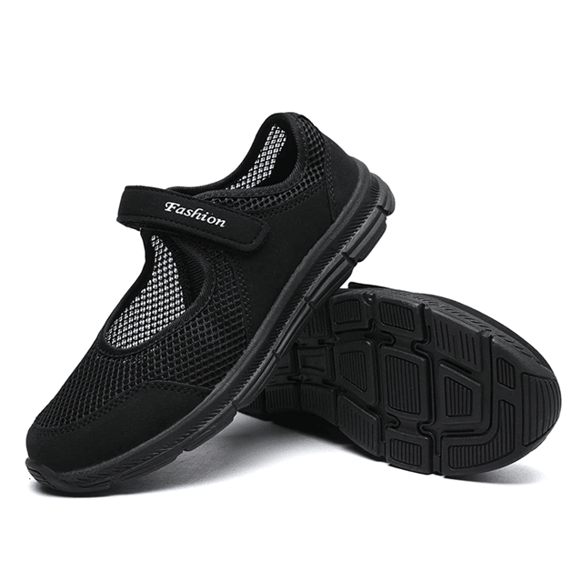 Breathable Mesh Walking Sneakers For Women  Lightweight White Casual Work Shoes 5