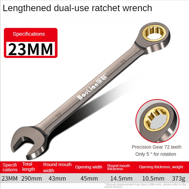 Universal Adjustable Torque Wrench 822mm Torx Ratchet Spanner For Car And Bike Repair 17