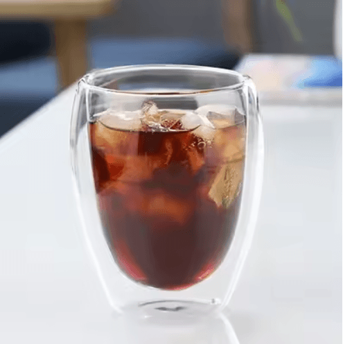 Double Wall Insulated Glass Cups  Clear Handmade Drinkware For Coffee Tea And Whiskey 4