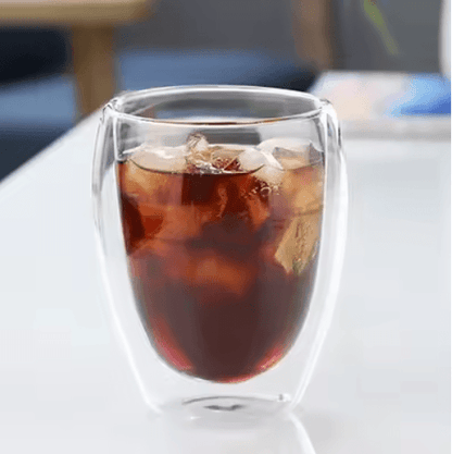 Double Wall Insulated Glass Cups  Clear Handmade Drinkware For Coffee Tea And Whiskey 4