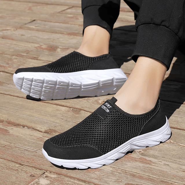Lightweight Slip On Sneakers For Men  Breathable Anti Slip Outdoor Walking Shoes 2