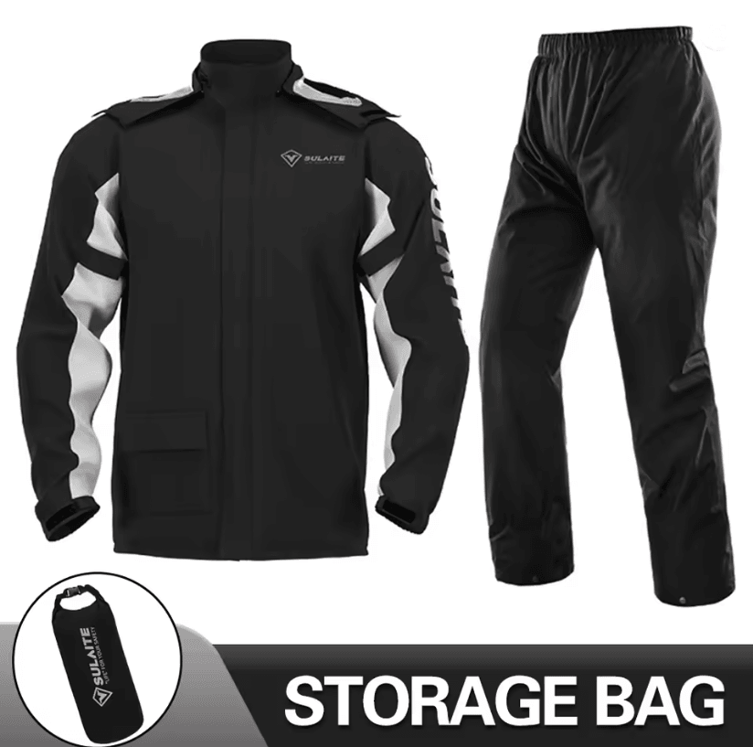 Motorcycle Rain Suit For Riders  Waterproof Jacket And Pants Set For AllWeather Protection 4