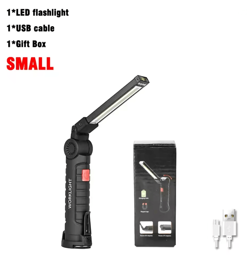 COB LED Work Light With USB Rechargeable Power Bank And Magnetic Hook For Outdoor And Emergency Use 7