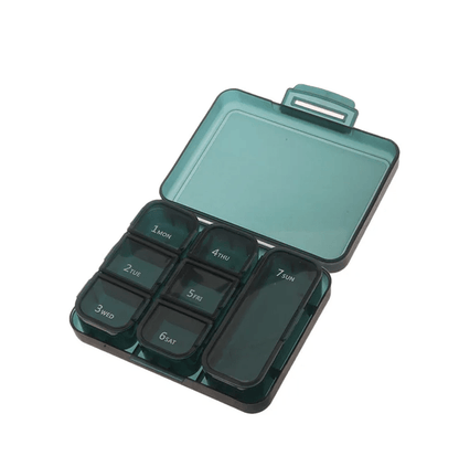 Weekly 21Grid Pill Organizer  Portable Medicine Storage Box With Secure Lids 6