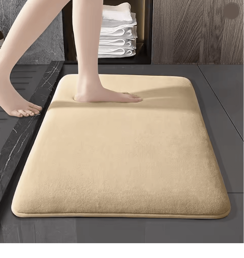 Super Absorbent Non Slip Coral Velvet Bath Mat  Quick Dry Bathroom Floor Mat 6