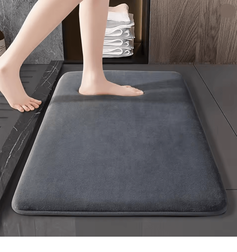 Super Absorbent Non Slip Coral Velvet Bath Mat  Quick Dry Bathroom Floor Mat 7