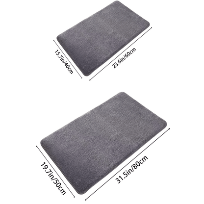 Super Absorbent Non Slip Coral Velvet Bath Mat  Quick Dry Bathroom Floor Mat 2