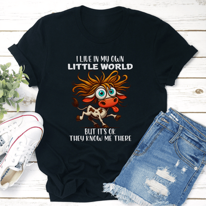 I Live In My Own Little World Tee  3