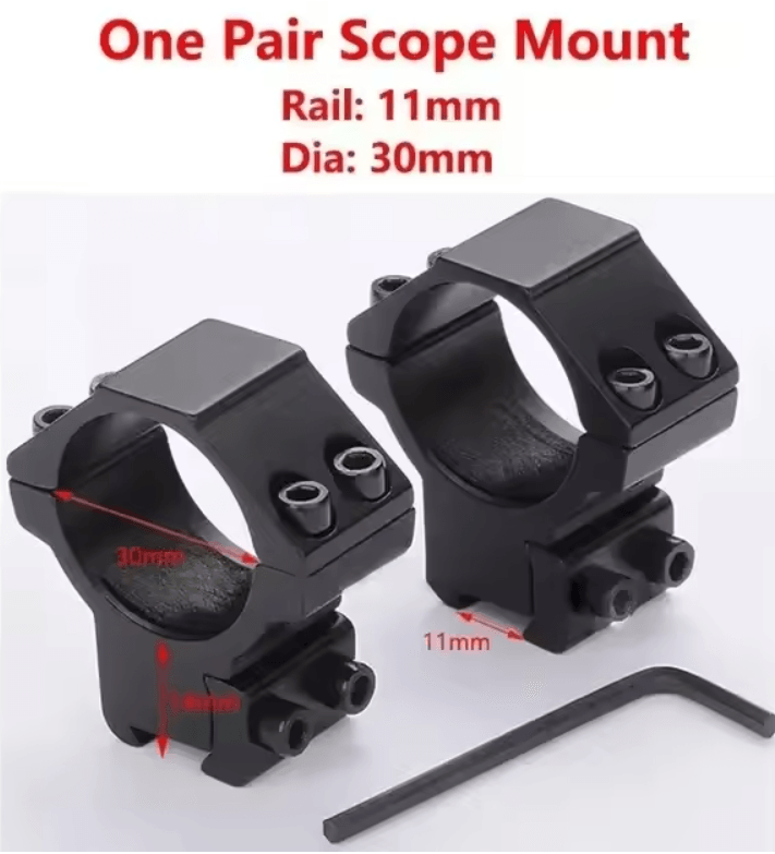 2PCS Tactical Scope Mount Rings  254mm30mm For 11mm  20mm Rails 5