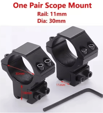 2PCS Tactical Scope Mount Rings  254mm30mm For 11mm  20mm Rails 5