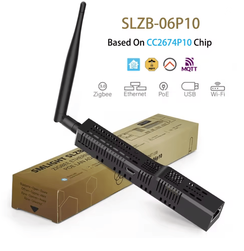 SMLIGHT SLZB06 Zigbee 30 Gateway with Ethernet WiFi USB and PoE Support